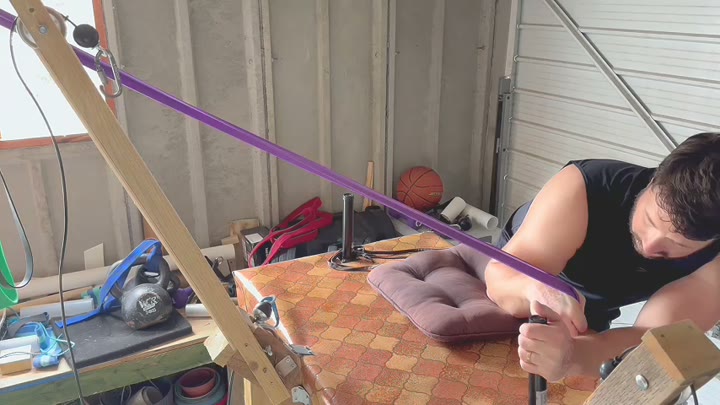 Static Pronation Hold with Resistance Band