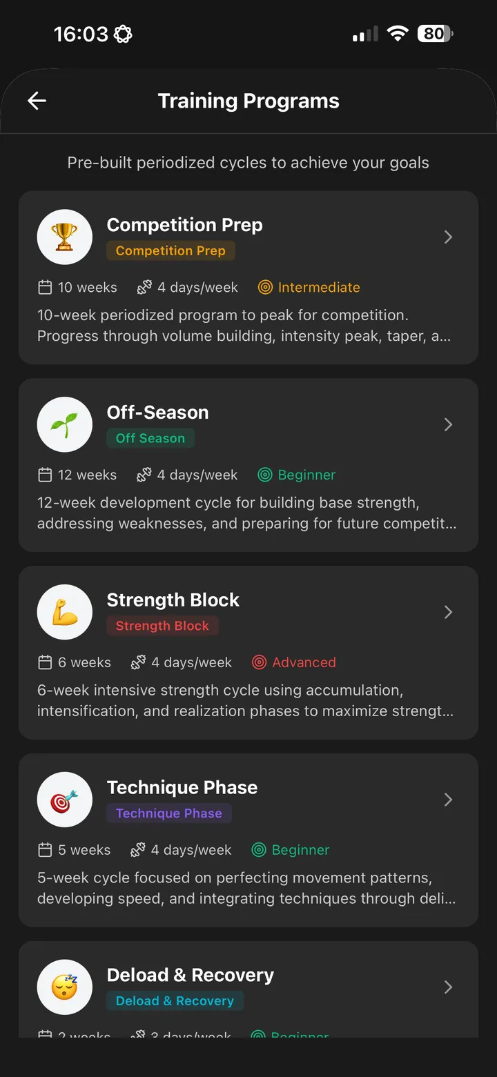 ArmProgress training programs built for pullers